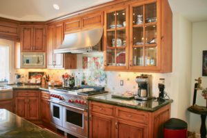 Steve Yochum-Built Home, focus on custom kitchen